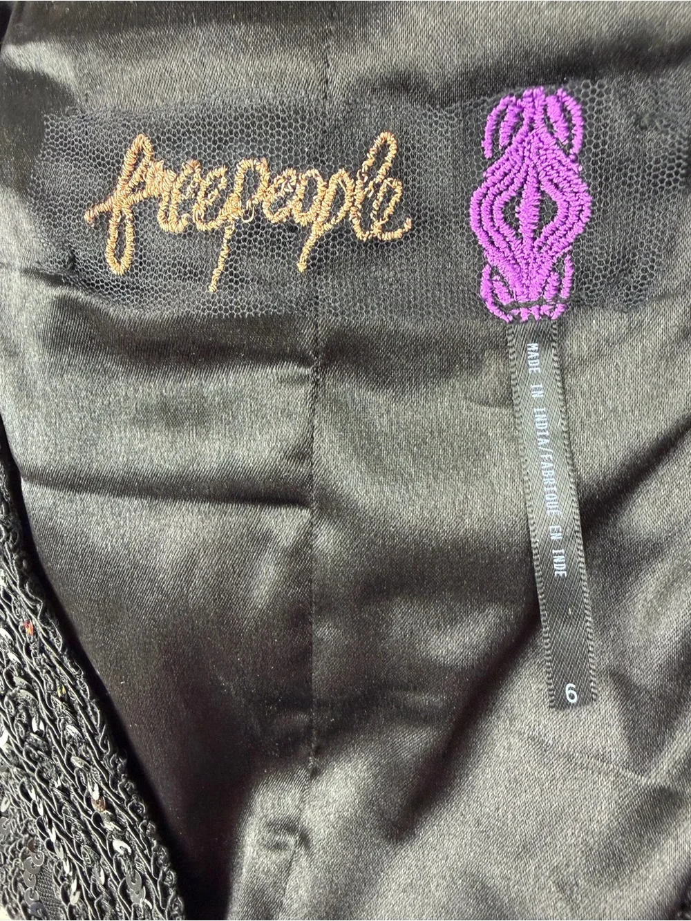 Free People Snake Charmer Sequin Bodycon Mini Dress